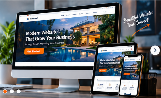 Responsive CheepWebb website design on desktop, tablet and mobile